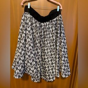 Retro MIDI length skirt